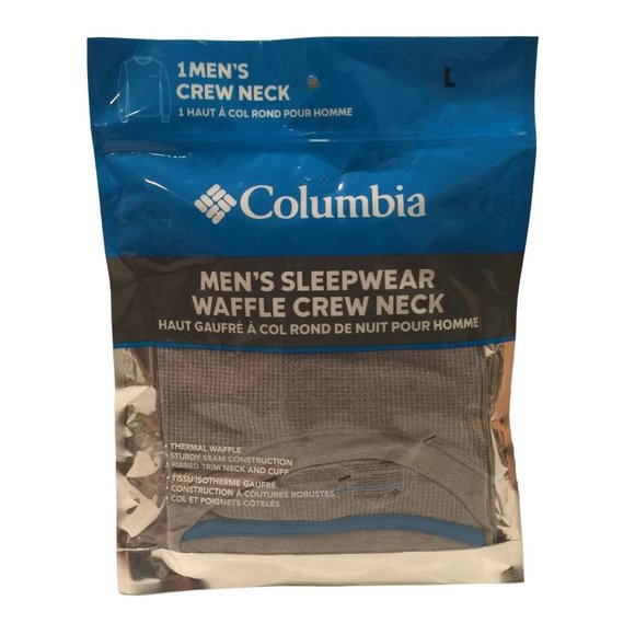 Columbia Men's Sleepwear Crew Neck Size Large Light Gray Chest 42" - Picture 1 of 3